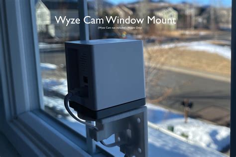 (Not for Wyze Cam and Wyze Cam V3) Two installation methods The package includes 2 brackets, VHB tape made by 3M and 4 mounting screws. . Wyze window mount